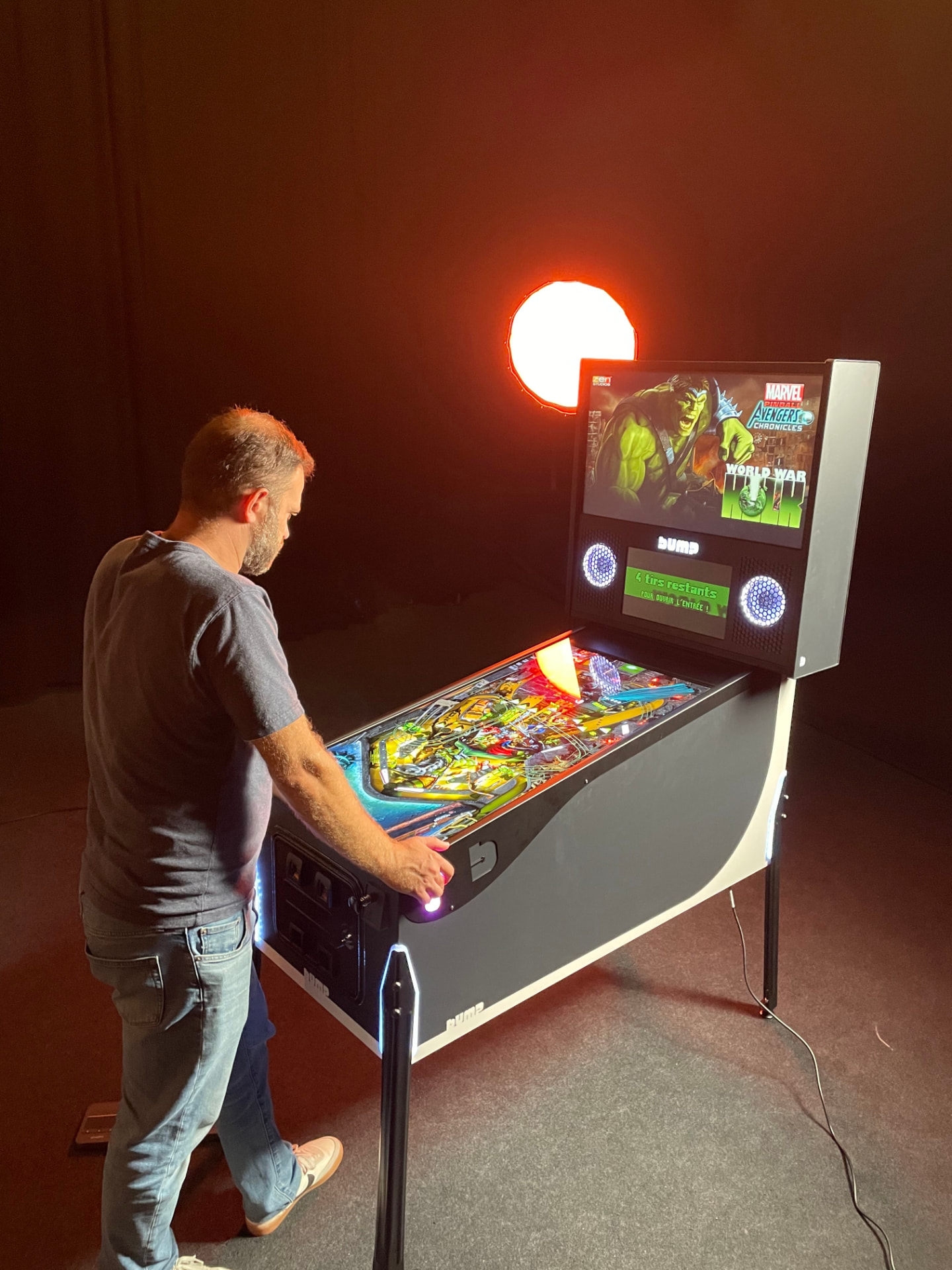 Bump premium pincab, full digital pinball with 4K OLED panel