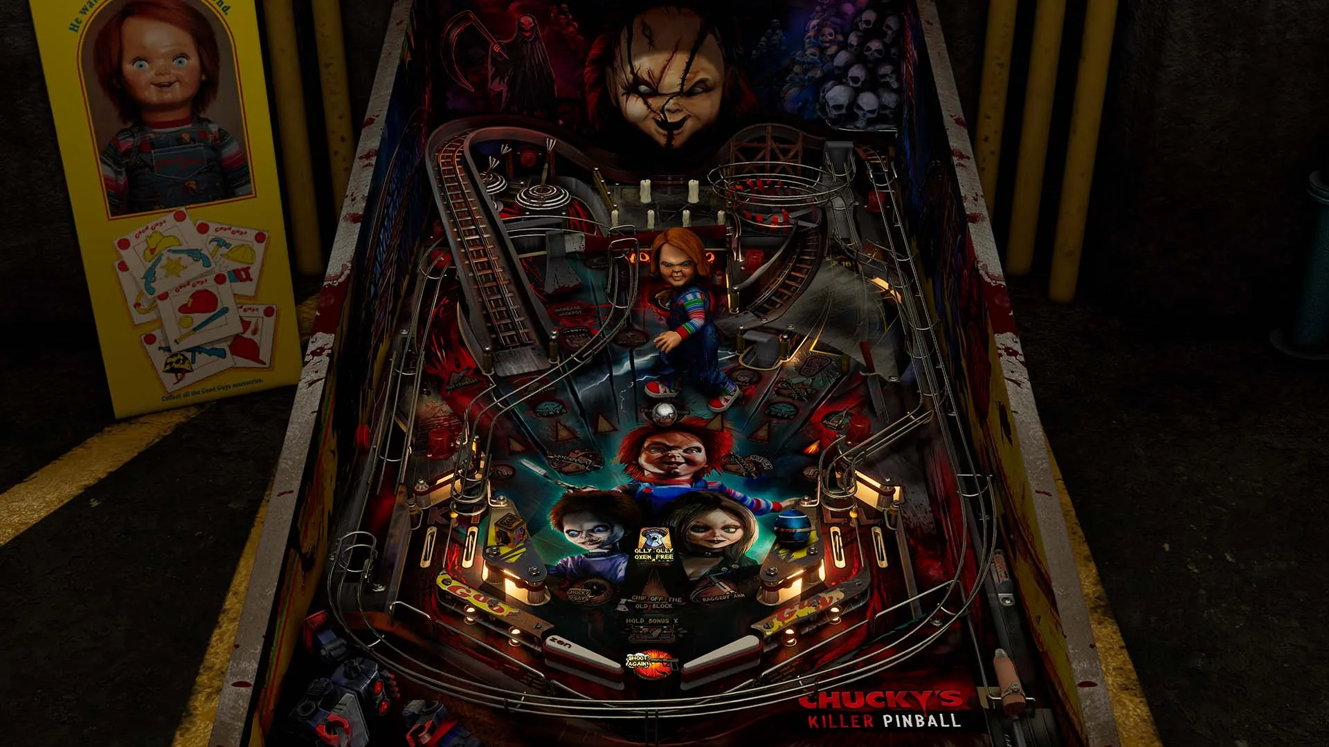 Chucky's Killer Pinball™ table on the BUMP Pro
